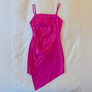 Glam pink mini dress